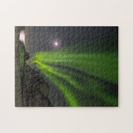 noordelijk lichtS | Haukland Beach Island Legpuzzel (Horizontaal)