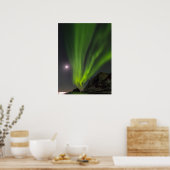 noordelijk lichtS | Haukland Beach Island Poster (Keuken)