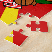 noordelijk macedonië embleem legpuzzel (Zijkant)
