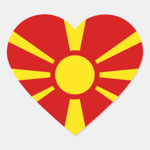 noordelijk macedonië hart sticker