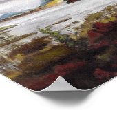 Noordelijk meer in de herfst: 17x11 Print (Hoek)