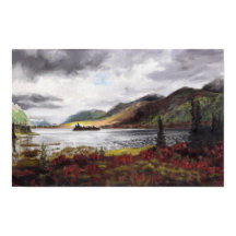 Noordelijk meer in de herfst: 17x11 Print