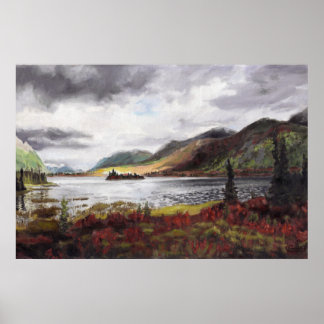 Noordelijk meer in de herfst: 36x24 Print