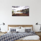 Noordelijk meer in de herfst: Canvas Uncropped (Insitu (Slaapkamer))