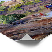 Noordelijk paleis in de haven van padmini , India Poster (Hoek)