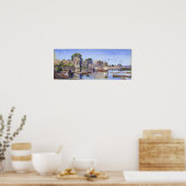 Noordelijk paleis in de haven van padmini , India Poster (Keuken)