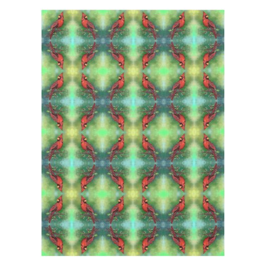 Noordelijk rood kardinaal tafelkleed (Voorkant)