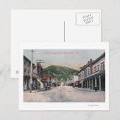 Noordelijk Uitzicht van B Street San Rafael, CA Briefkaart (Voorkant / Achterkant)