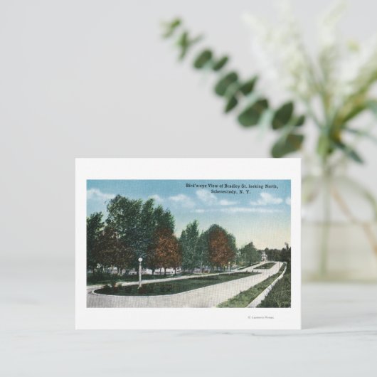 Noordelijk Uitzicht van Bradley Street Briefkaart (Staand voorkant)