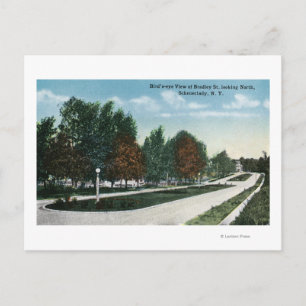 Noordelijk Uitzicht van Bradley Street Briefkaart