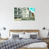 Noordelijk Uitzicht van Broadway vanaf achtste Canvas Afdruk (Insitu (Slaapkamer))
