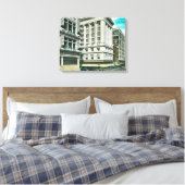 Noordelijk Uitzicht van Broadway vanaf achtste Canvas Afdruk (Insitu (Slaapkamer))