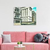 Noordelijk Uitzicht van Broadway vanaf achtste Canvas Afdruk (Insitu (Woonkamer))