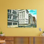 Noordelijk Uitzicht van Broadway vanaf achtste Canvas Afdruk (Insitu (Woonkamer))