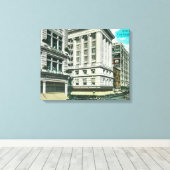 Noordelijk Uitzicht van Broadway vanaf achtste Canvas Afdruk (Insitu (Houten vloer))
