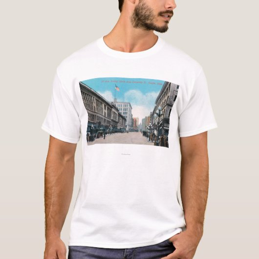 Noordelijk Uitzicht van de 2e eeuw aan de Universi T-shirt (Voorkant)