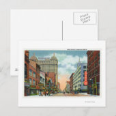 Noordelijk Uitzicht van de hoofdstraat Briefkaart (Voorkant / Achterkant)