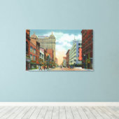 Noordelijk Uitzicht van de hoofdstraat Canvas Afdruk (Insitu (Houten vloer))