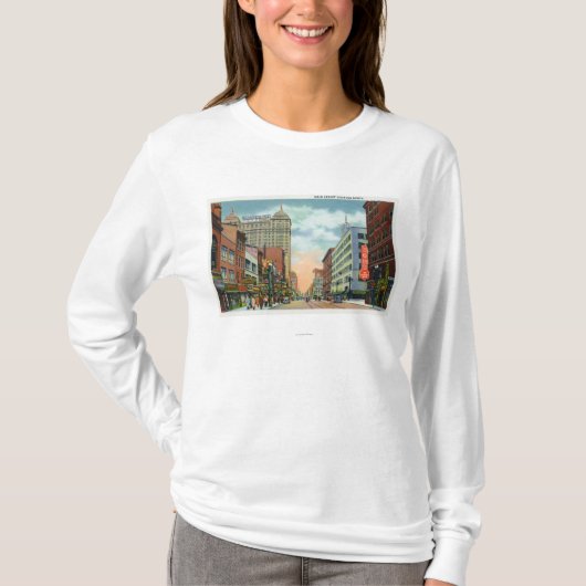 Noordelijk Uitzicht van de hoofdstraat T-shirt (Voorkant)