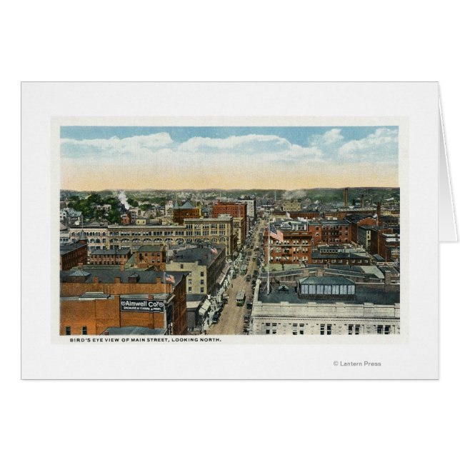 Noordelijk Uitzicht van de luchthaven van Main Str (Voorkant Horizontaal)