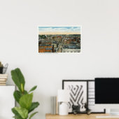 Noordelijk Uitzicht van de luchthaven van Main Str Poster (Thuiskantoor)