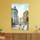 Noordelijk Uitzicht van de Tweede Ave van Pike Str Canvas Afdruk (Insitu (Woonkamer))