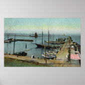 Noordelijk Uitzicht van East Harbour Poster (Voorkant)