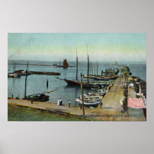 Noordelijk Uitzicht van East Harbour Poster