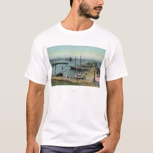 Noordelijk Uitzicht van East Harbour T-shirt (Voorkant)