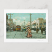 Noordelijk Uitzicht van Fillmore St van O'Farrell  Briefkaart (Voorkant)