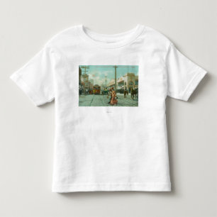 Noordelijk Uitzicht van Fillmore St van O'Farrell  Kinder Shirts
