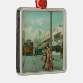 Noordelijk Uitzicht van Fillmore St van O'Farrell  Metalen Ornament (Rechts)