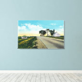 Noordelijk Uitzicht van het slagveld Saratoga Canvas Afdruk (Insitu (Houten vloer))