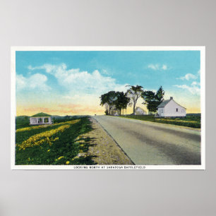 Noordelijk Uitzicht van het slagveld Saratoga Poster