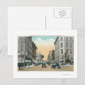 Noordelijk Uitzicht van Washington Street van Cour Briefkaart (Voorkant / Achterkant)