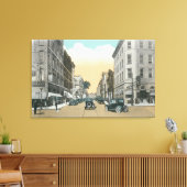 Noordelijk Uitzicht van Washington Street van Cour Canvas Afdruk (Insitu (Woonkamer))