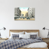 Noordelijk Uitzicht van Washington Street van Cour Canvas Afdruk (Insitu (Slaapkamer))