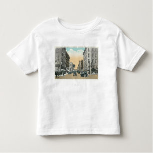 Noordelijk Uitzicht van Washington Street van Cour Kinder Shirts
