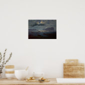 Noordelijk Zee in Moonlight, 1823-24 Poster (Keuken)