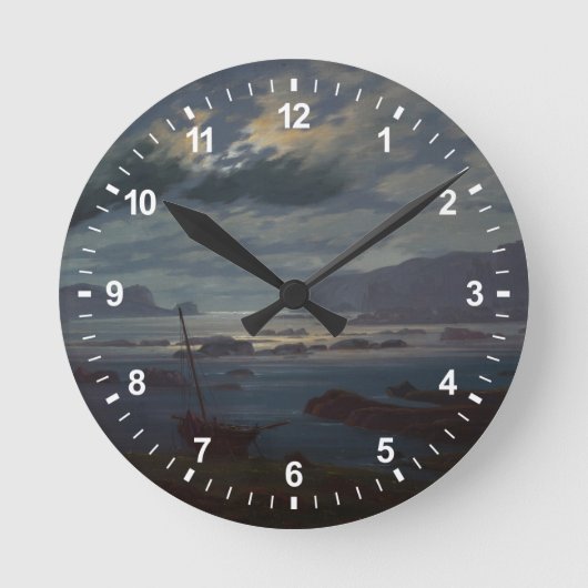 Noordelijk Zee in Moonlight, 1823-24 Ronde Klok (Voorkant)