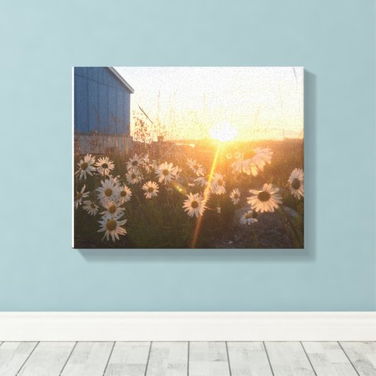 noordelijk zonnescanvas canvas afdruk (Insitu (Houten vloer))