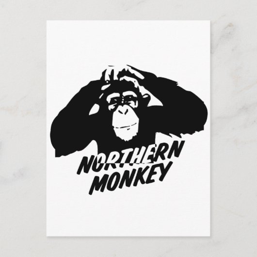 Noordelijke aap briefkaart (Voorkant)