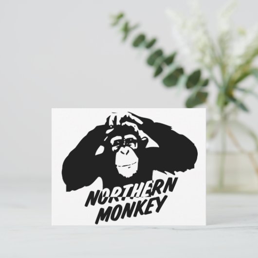 Noordelijke aap briefkaart (Staand voorkant)