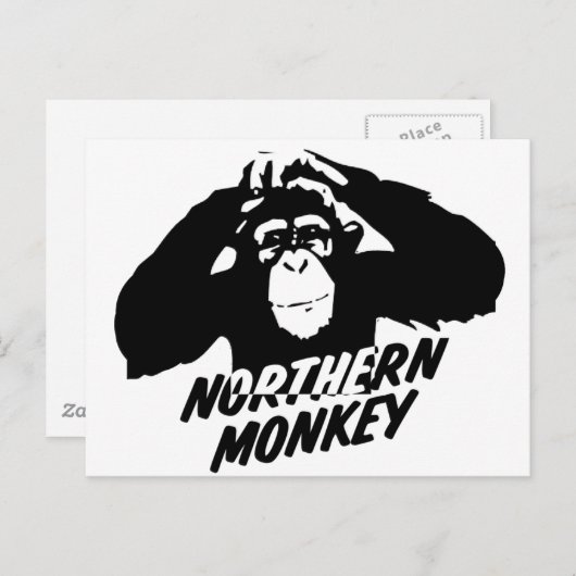 Noordelijke aap briefkaart (Voorkant / Achterkant)