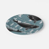 Noordelijke Atlantische marinier Papieren Bordje (Gekanteld)