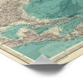 Noordelijke Atlantische Oceaan Poster (Hoek)