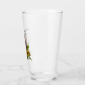 Noordelijke Barred Uil met Zonnebloemen Pint Glass Glas (Links)