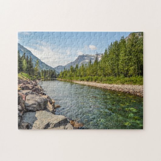 Noordelijke berg rivier legpuzzel (Horizontaal)