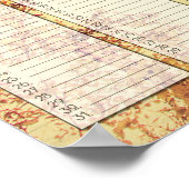 Noordelijke berken kunst verjaardagsposter poster (Hoek)