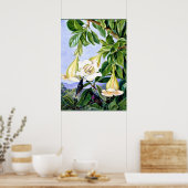 Noordelijke - Bloemen en bloemen van een tropisch  Poster (Keuken)